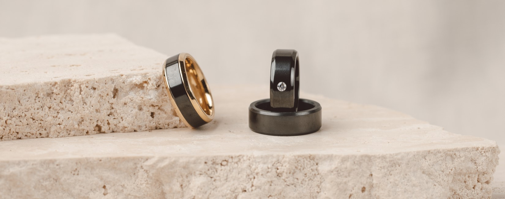 Elysium black diamond mens ring deals