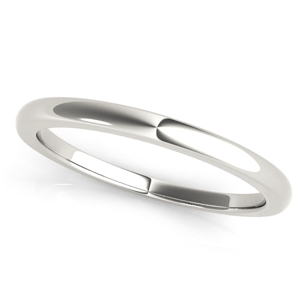 Womens plain silver wedding band sale