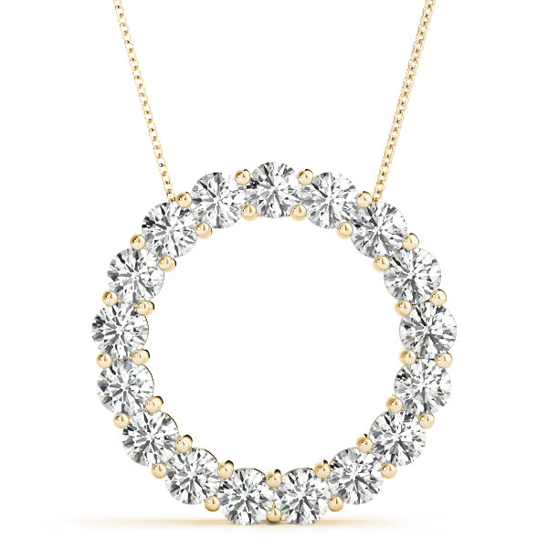Ayla Lab Grown Diamond Circle Pendant & Chain