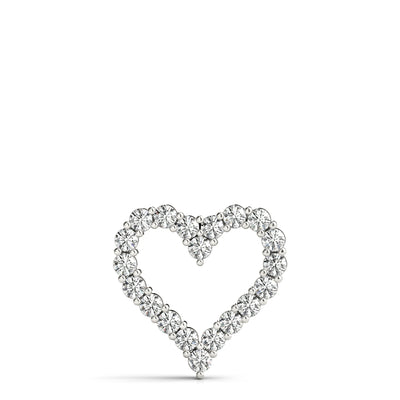 Rose Lab Grown Diamond Heart Pendant & Chain