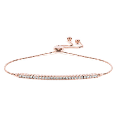 Halia Adjustable Diamond Bolo Bracelet