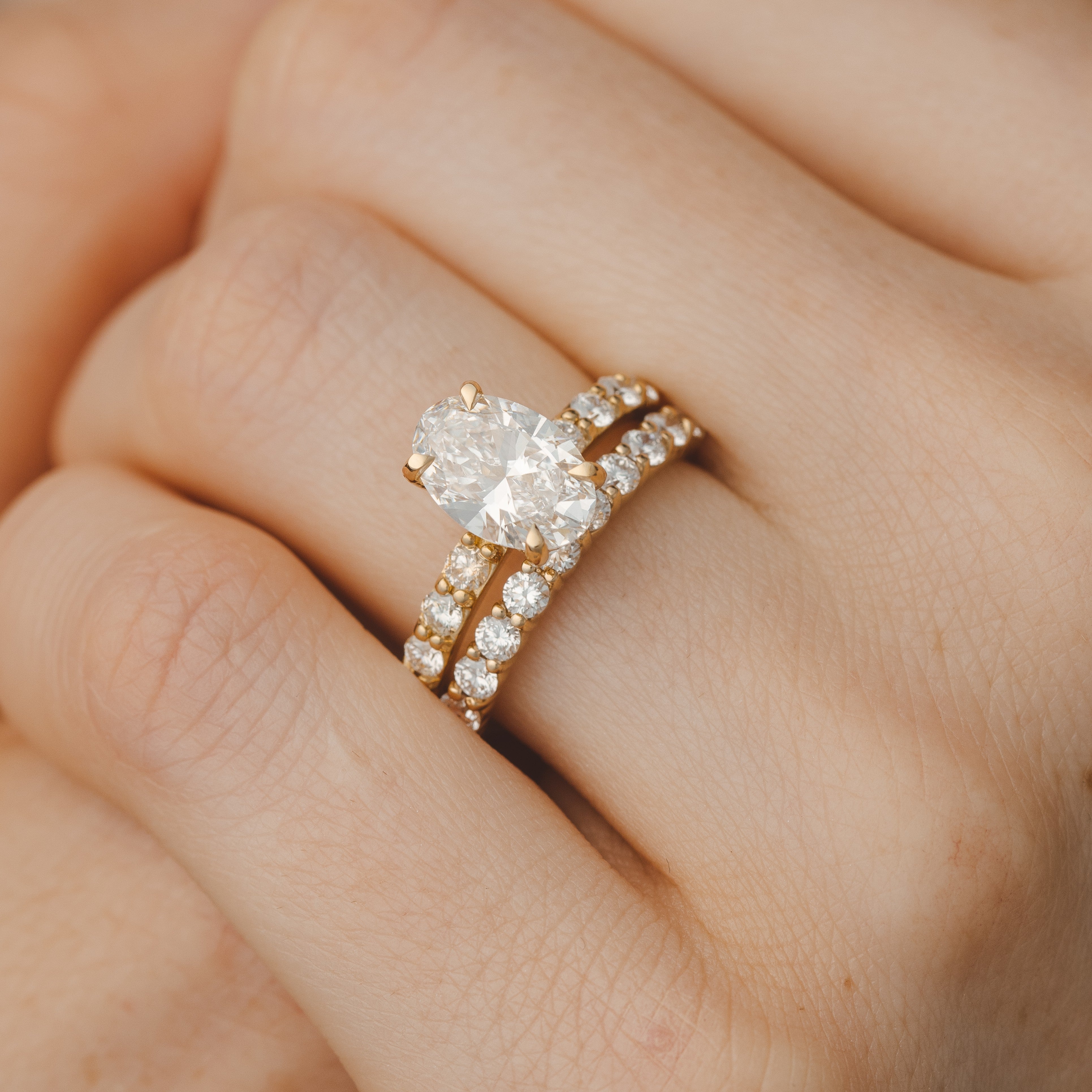 Allegra Grande Oval Diamond Engagement Ring Setting