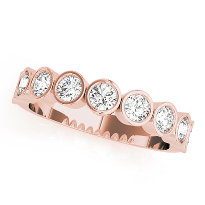 Bezel Diamond Wedding Bands
