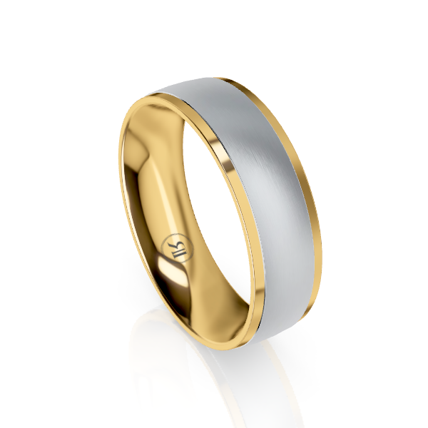 The Dunkirk Platinum & Gold Wedding Ring