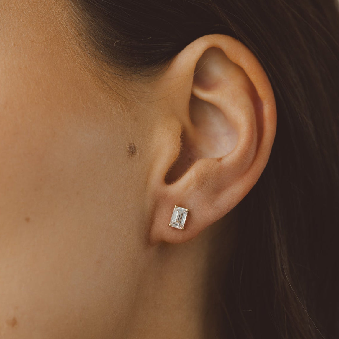 Kaya Emerald Lab Grown Diamond Studs