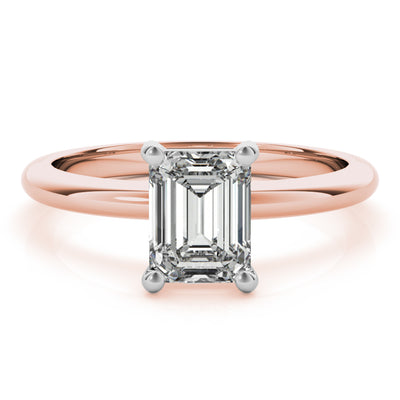 Lara Emerald Diamond Engagement Ring Setting