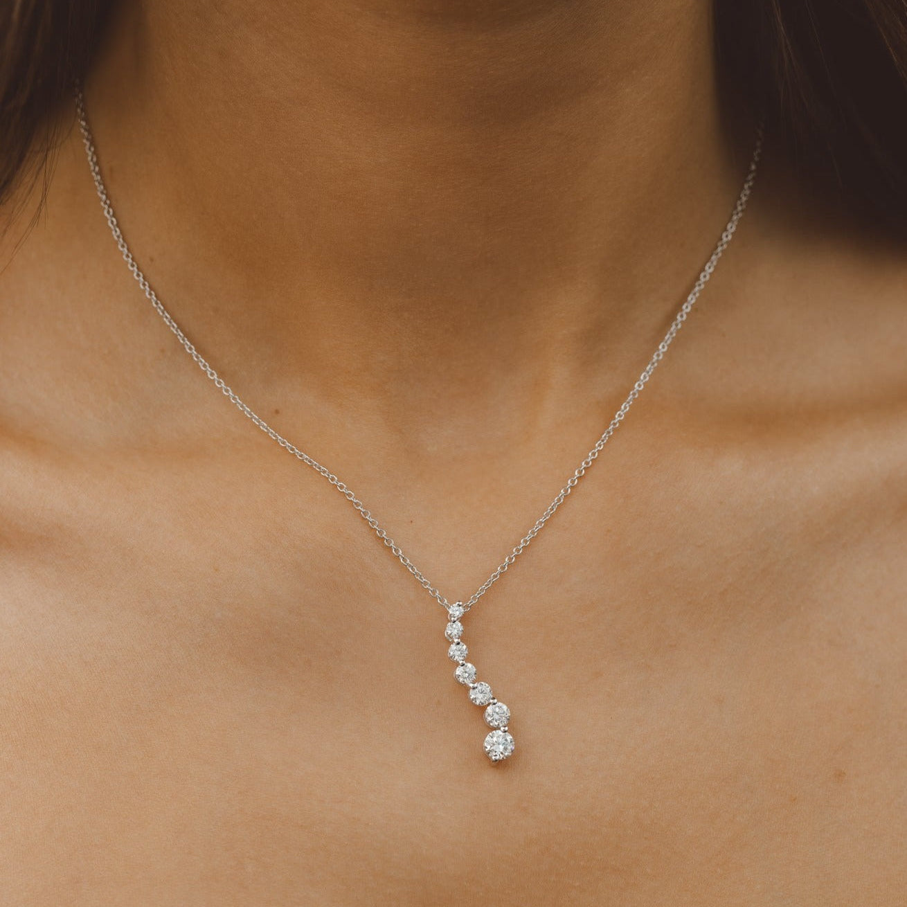 Kora Lab Grown Diamond Journey Pendant & Chain