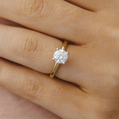 Hannah Round Solitaire Engagement Ring Setting