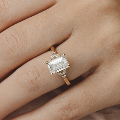 Blair Emerald Diamond Engagement Ring Setting