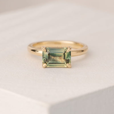 Noelle East West 2.66 ct Australian Sapphire Engagement Ring