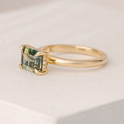 Noelle East West 2.66 ct Australian Sapphire Engagement Ring