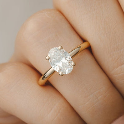 Lara Oval 1.41ct Lab Grown Diamond Ring