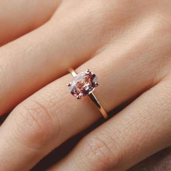 Noelle Pink Spinel Gemstone Engagement Ring – KAVALRI