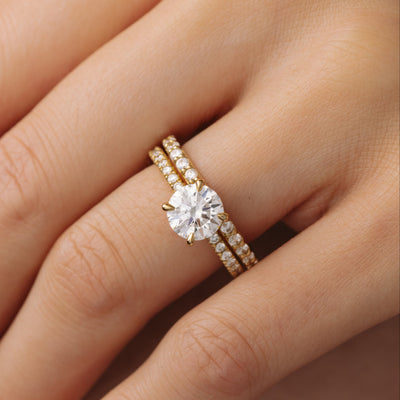 Alyssa Round Diamond Engagement Ring Setting