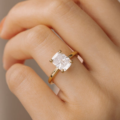 Lara Cushion Diamond Engagement Ring Setting