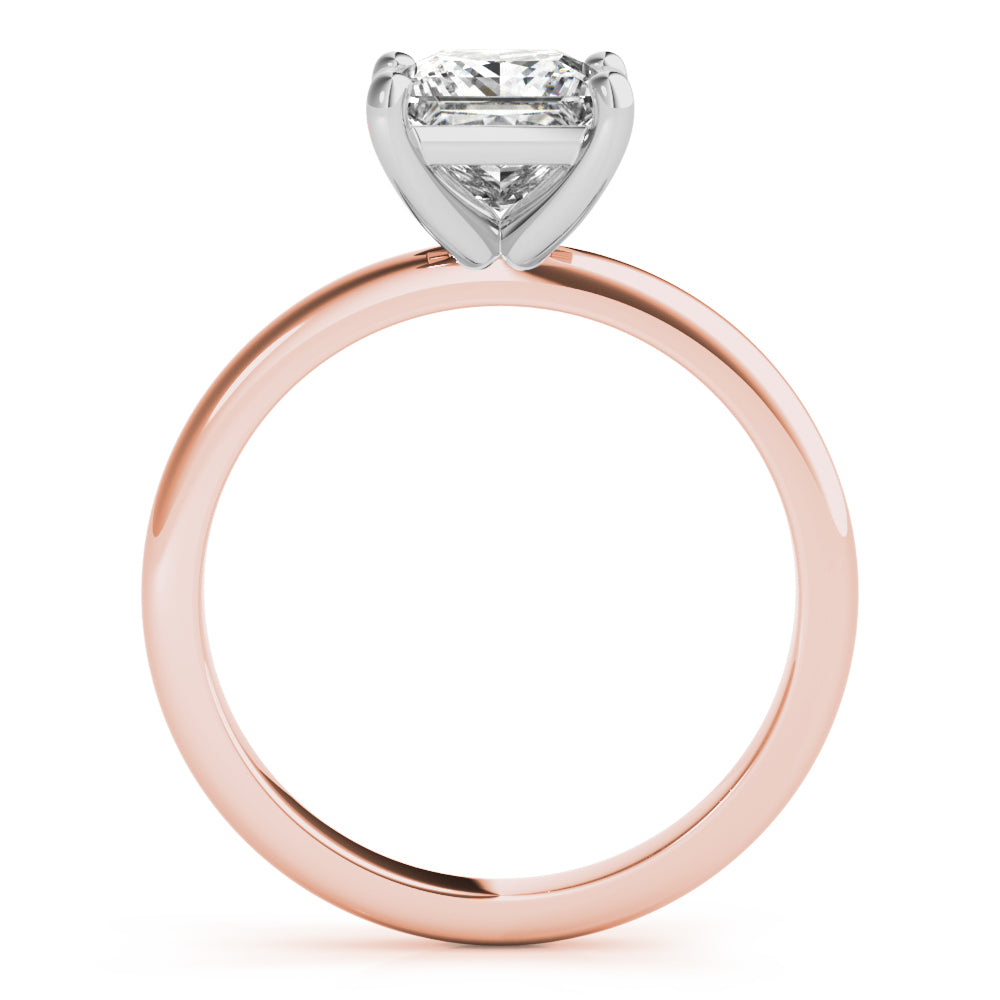 Lara Square Princess Cut Diamond Engagement Ring Setting