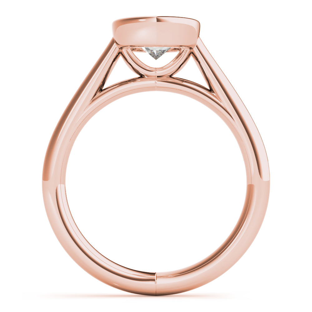 Oval Hannah Bezel Engagement Ring Setting