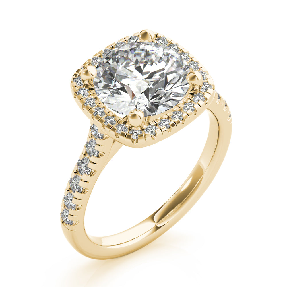 Harlow Radiant Diamond Engagement Ring Setting