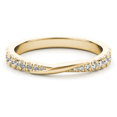 Chantelle Twist Diamond Wedding Ring