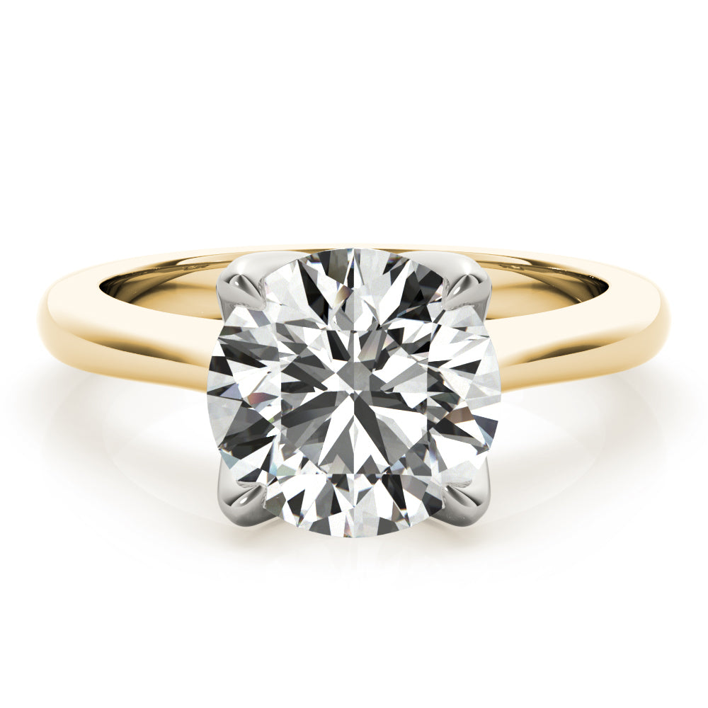 Fleur Prong Solitaire Engagement Ring Setting – KAVALRI - Main Image