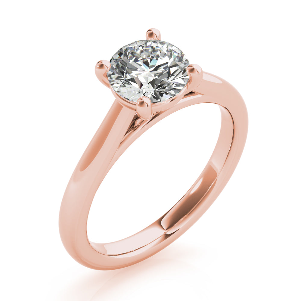 Hannah Round Solitaire Engagement Ring Setting