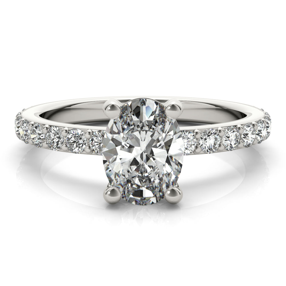 Allegra Oval Diamond Engagement Ring Setting