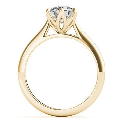 Fleur 6 Prong Solitaire Engagement Ring Setting