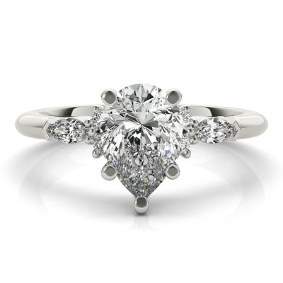 Willow Pear Diamond Engagement Ring Setting