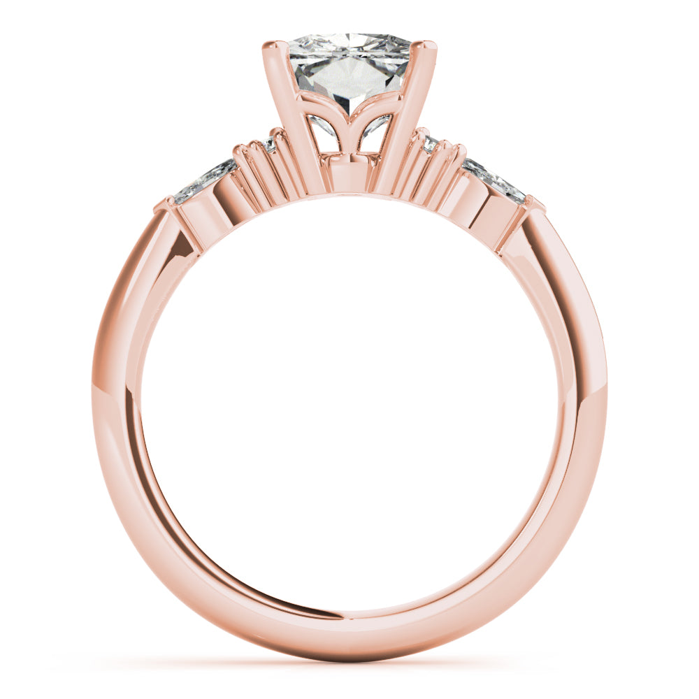 Willow Elongated Cushion Cut Diamond Engagement Ring Setting