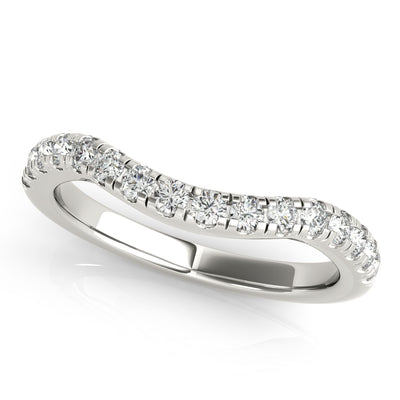 Poppy Women's Diamond Curved Wedding Ring