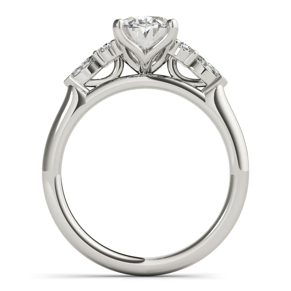 Holly Oval Diamond Engagement Ring Setting