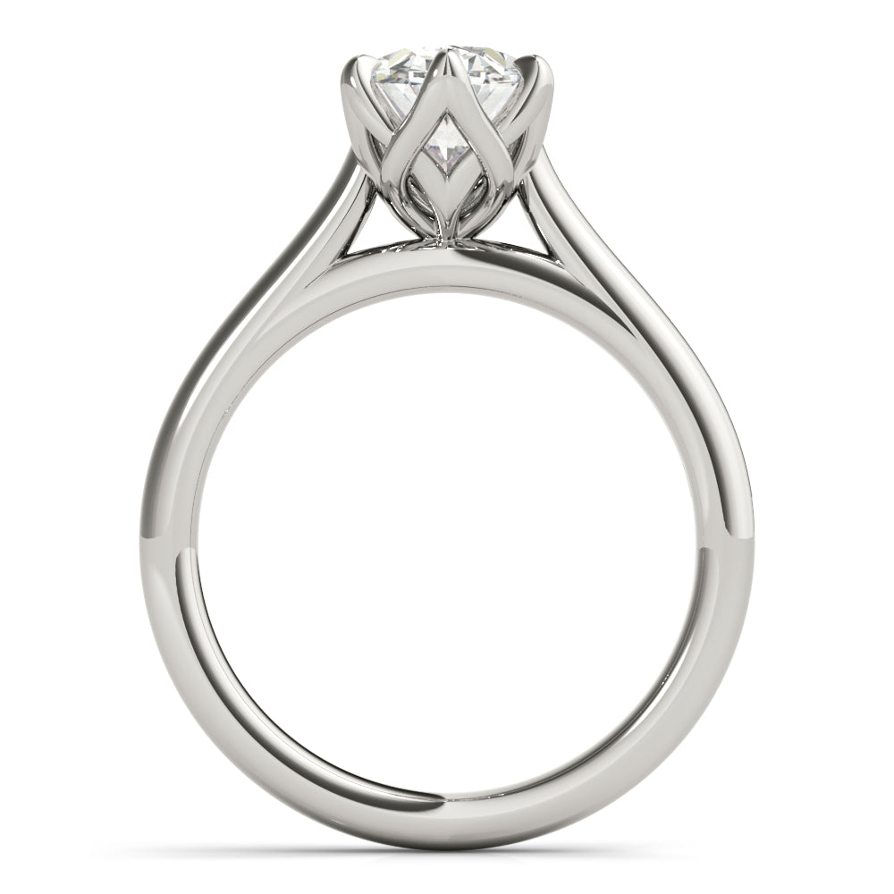 Peony Oval 6 Prong Solitaire Engagement Ring Setting