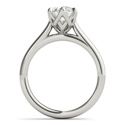 Peony Oval 6 Prong Solitaire Engagement Ring Setting