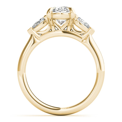 Rebecca Oval Diamond and Long Pear Engagement Ring Setting