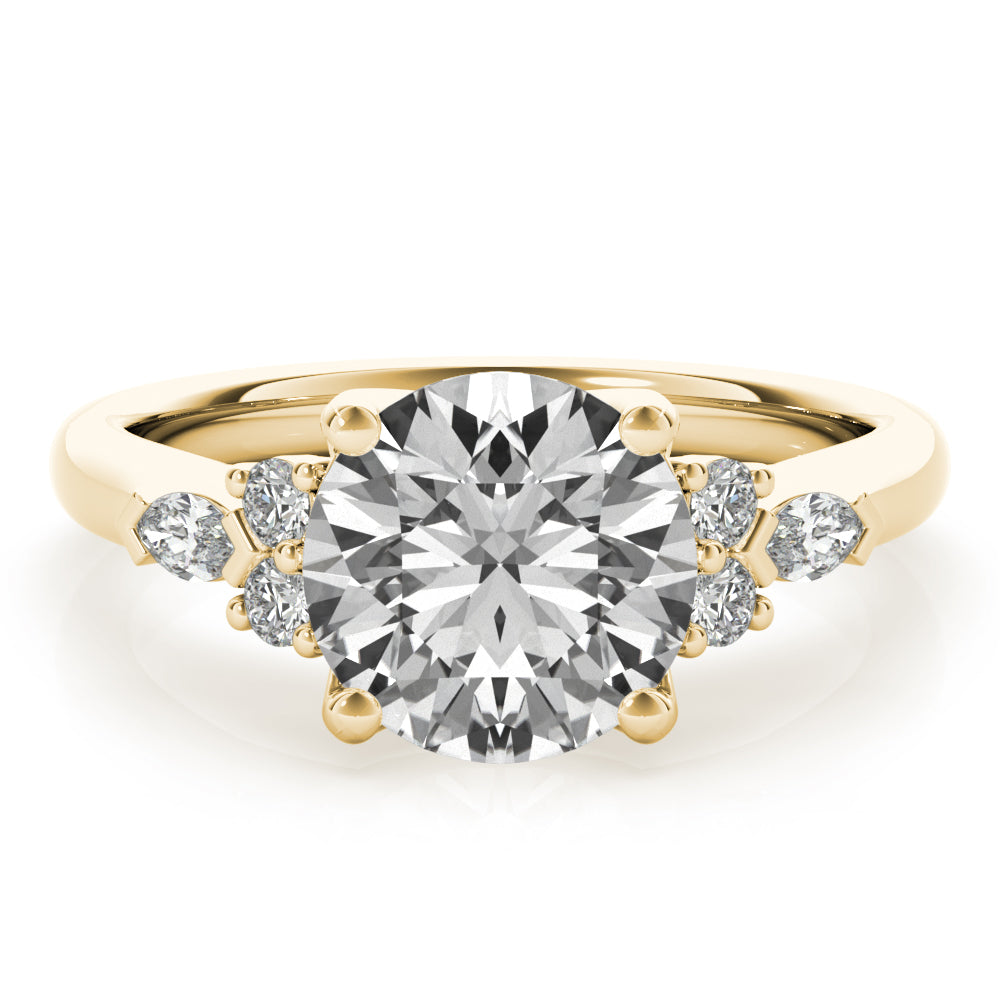 Holly Round Diamond Engagement Ring Setting