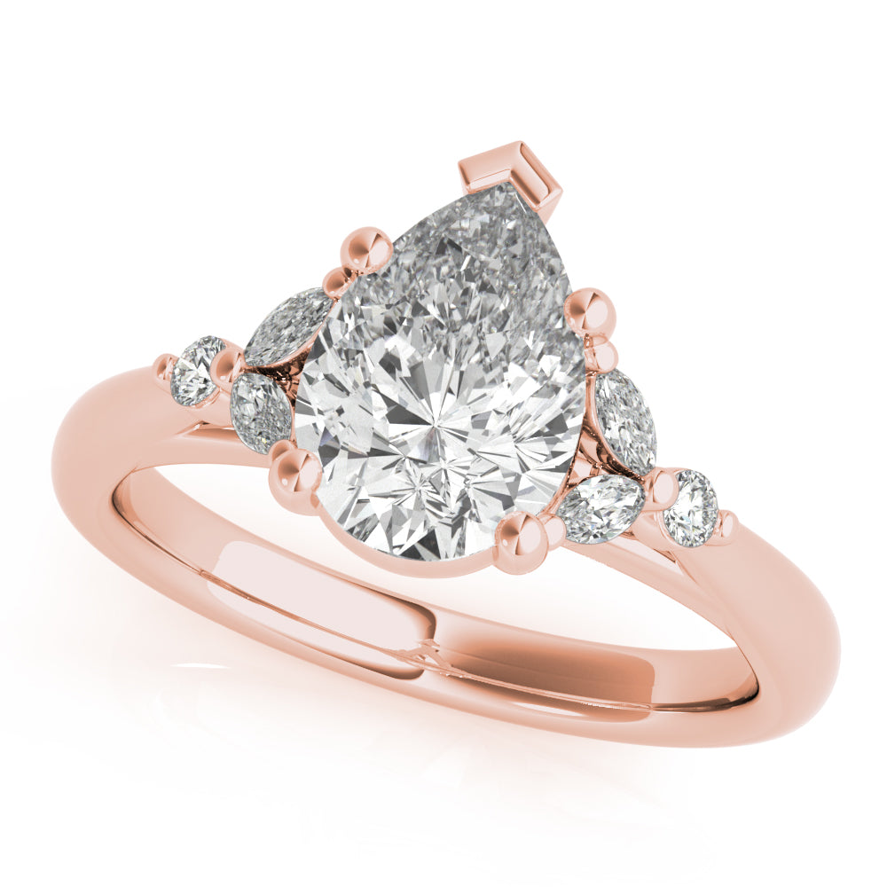 Blair Pear Diamond Engagement Ring Setting