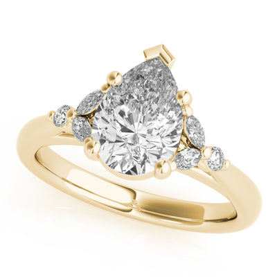 Blair Pear Diamond Engagement Ring Setting