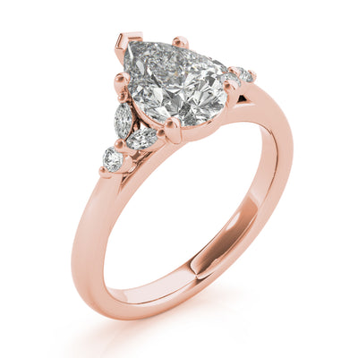 Blair Pear Diamond Engagement Ring Setting