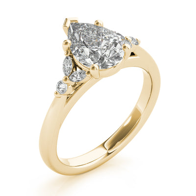 Blair Pear Diamond Engagement Ring Setting