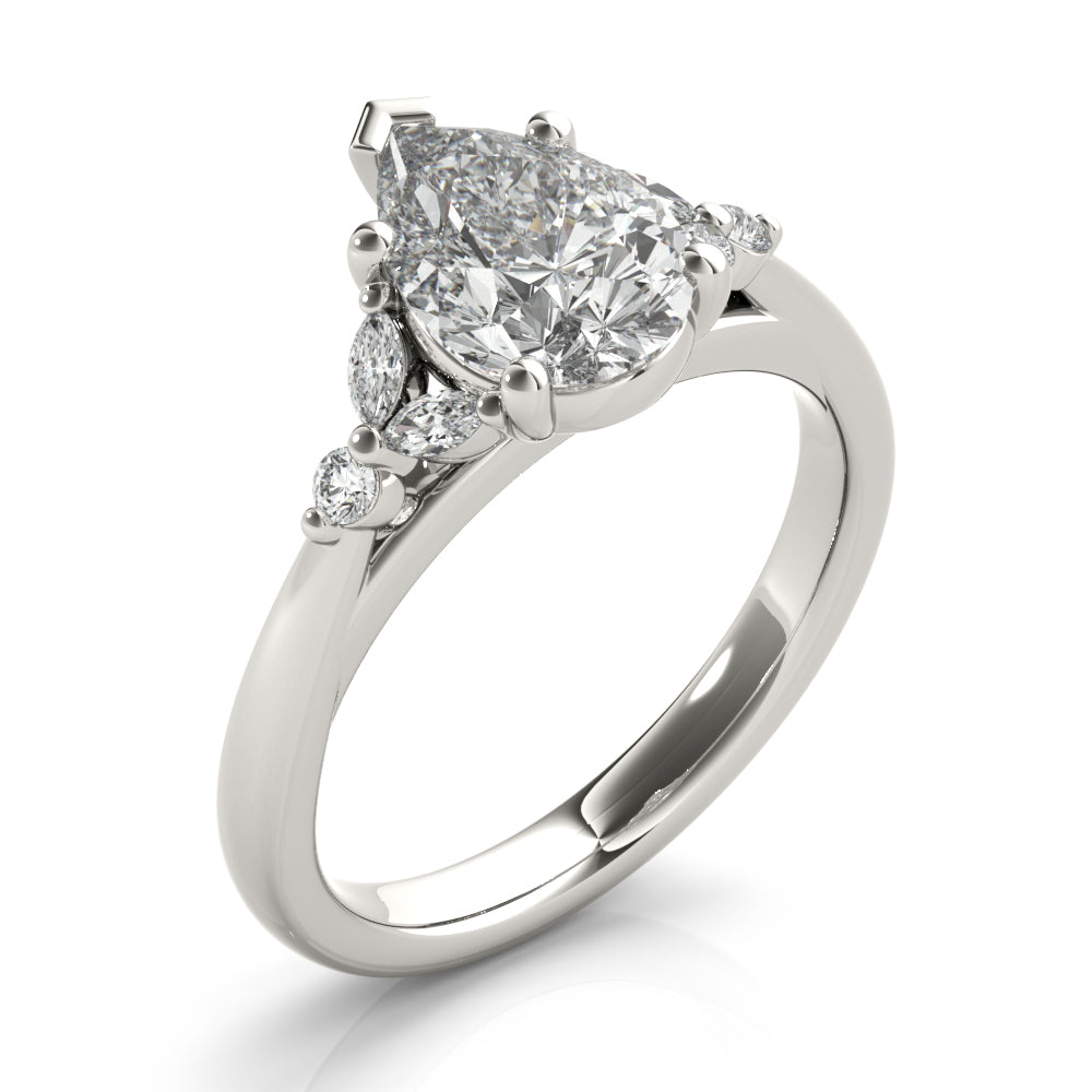 Blair Pear Diamond Engagement Ring Setting