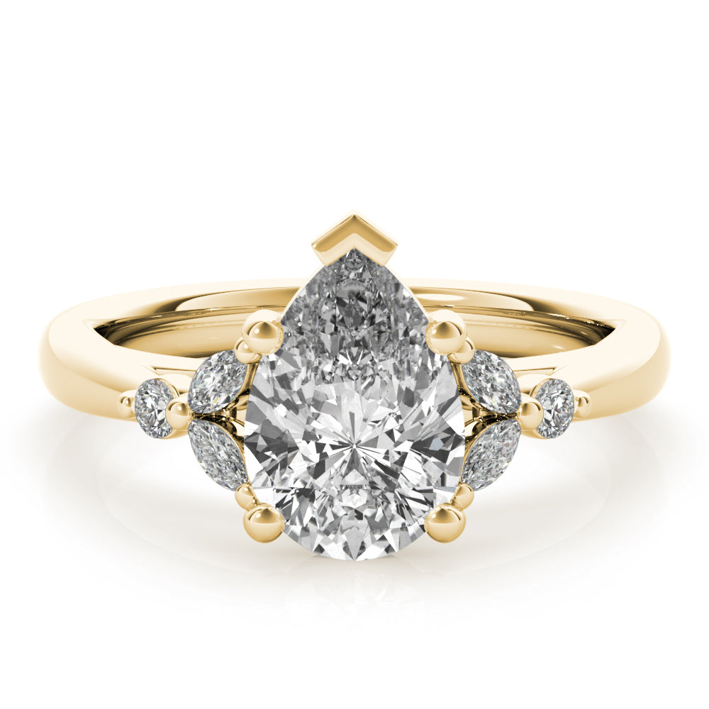 Blair Pear Diamond Engagement Ring Setting