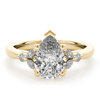 Blair Pear Diamond Engagement Ring Setting