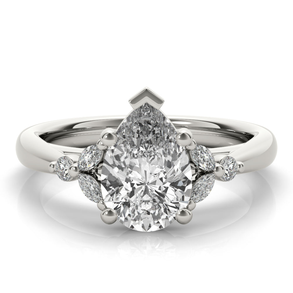 Blair Pear Diamond Engagement Ring Setting