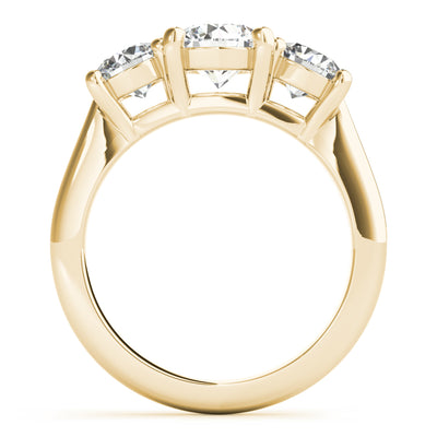 Charlotte Round Grande 4 Prong Trilogy Engagement Ring Setting