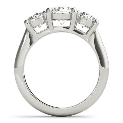 Charlotte Round Grande 4 Prong Trilogy Engagement Ring Setting