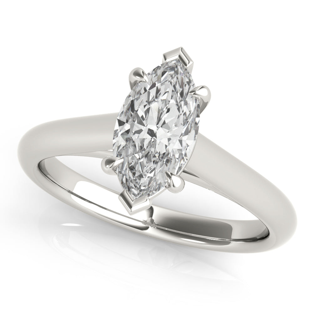 Hannah Marquise Solitaire Engagement Ring Setting