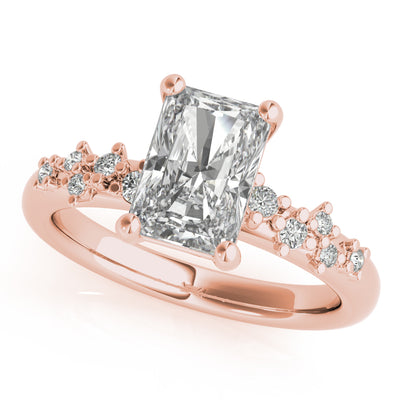 Ivy Radiant Diamond Engagement Ring Setting