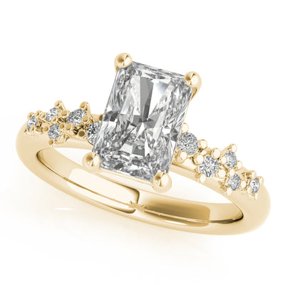 Ivy Radiant Diamond Engagement Ring Setting