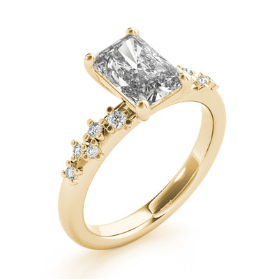 Ivy Radiant Diamond Engagement Ring Setting