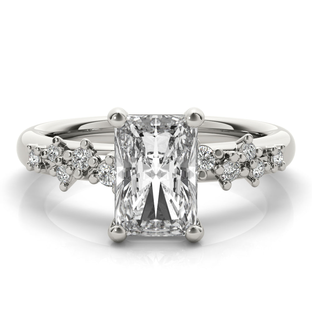 Ivy Radiant Diamond Engagement Ring Setting